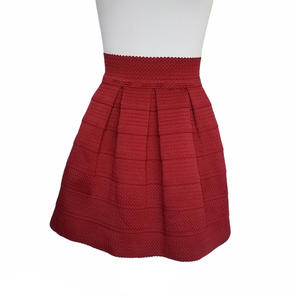 Red Stretch Skirt